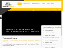 Tablet Screenshot of excavacionesurgentes.com